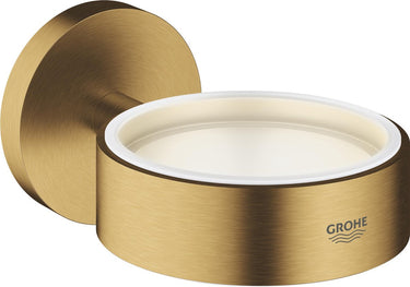 Grohe - essentials - houder voor zeepdispenser of glas – wand - cool sunrise geborsteld - mat goud