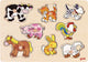 Goki noppenpuzzel dieren