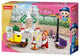 Sluban girls dream village park schilder bouwspeelgoed kinderen vanaf 6 jaar – constructiespeelgoed modelbouw park scène – bouwdoos met 114 bouwstenen en 1 minifiguur – m38-b0869