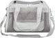 Trixie hondentas libby grijs - gaas-inzetstuk, 42x25x27 cm - met schouderriem en korthouder