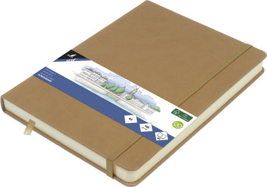 Kangaro schetsboek - a5 - taupe - pu-hardcover - met elastiek en leeslint