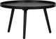 Woood mesa bijzettafel l - hout - zwart - 34xø60