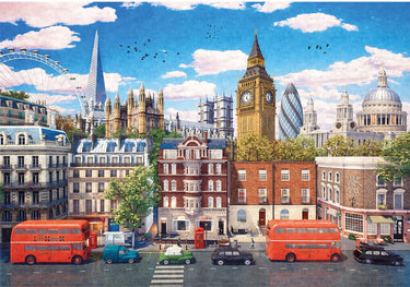 Gibsons - streets of london (door dominic davison) - 500 stukjes 48×34cm (b×h) - legpuzzel voor volwassenen