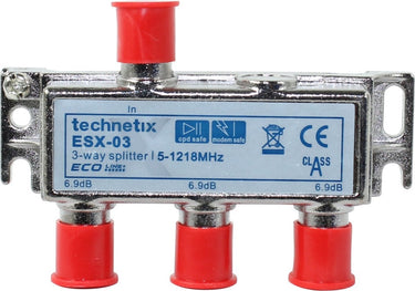 Technetix esx-03 3-weg coax schroefverdeler
