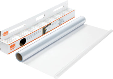 Nobo instant whiteboard droog-uitwisbare vellen op rol - 25 elektrostatische vellen - 60x80cm - transparant