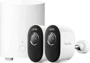 Reolink 5mp draadloos beveiligingscamerasysteem - ai-samenvatting - slimme detectie - ip67 waterdicht - hub 1 lite + 2x argus serie b330