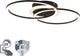Rl live your light reality venida - plafondlamp - zwart mat - incl. 1x smd 25 w - osram lichtbron - licht apart schakelbaar - geschikt voor vaste montage of stekker