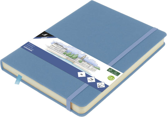 Kangaro schetsboek - a5 - sky blue - met elastiek en lint - k-861295