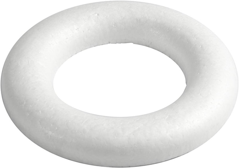 Load image into Gallery viewer, Creativ company styropor ring wit met platte achterkant, 35cm
