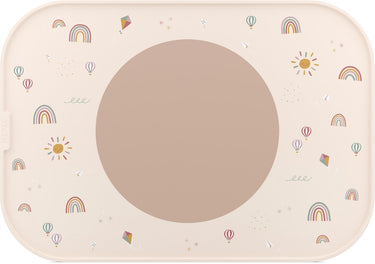 Mepal mio placemat - antislip cirkel houdt alles op z'n plek - vaatwasmachinebestendig - sunshine rainbow