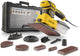 Powerplus elektrische handpalmschuurmachine 5-in-1 powxbox026 – schuurmachine 200w – 100 acc.