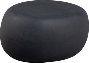 Vtwonen pebble bijzettafel - fiber clay - betonlook - antraciet - 31x65x49 cm