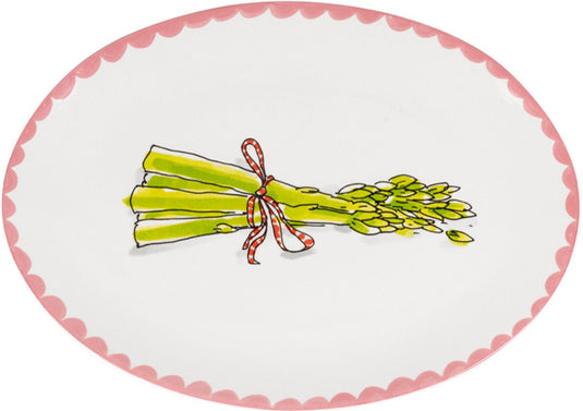 Blond amsterdam , everyday: ovale schaal 27 cm asparagus