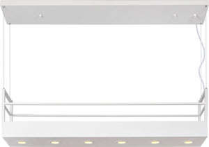 Lucide miravelle - hanglamp - 6xgu10 - wit