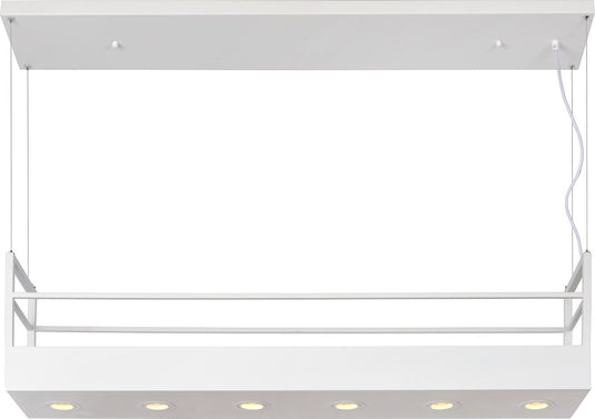 Lucide miravelle - hanglamp - 6xgu10 - wit