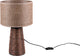 Rl live your light reality straw - tafellamp - bruin - excl. 2x e27 - snoerschakelaar