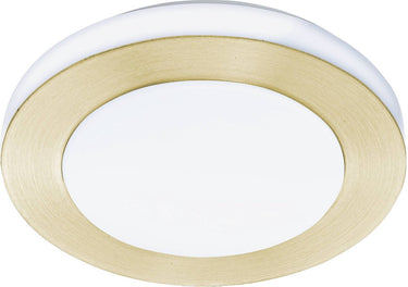 Eglo led carpi plafondlamp - led - ø 30 cm - goud wit