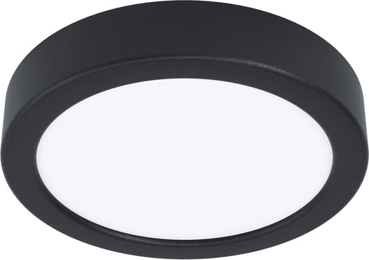 Eglo fueva 5 opbouwlamp - led - ø 16 cm - zwart - dimbaar