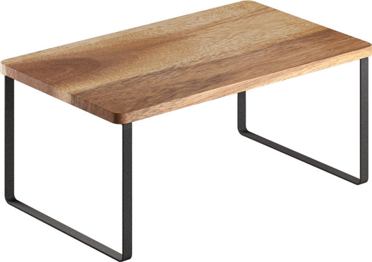 Metaltex - york lava - kruidenrek - 1 etage - 19 x 32 x 16 cm - hout en metaal