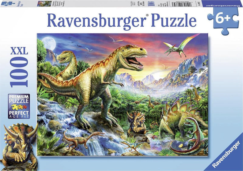 Load image into Gallery viewer, Ravensburger puzzel bij de dinosaurussen - legpuzzel - 100 stukjes
