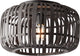 Brilliant woodrow - plafondlamp - e27 max 1x60w - hout zwart