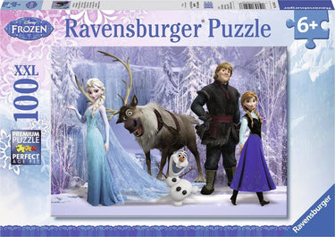 Ravensburger puzzel disney frozen: in het rijk de sneeuwkoningin - legpuzzel - 100 stukjes