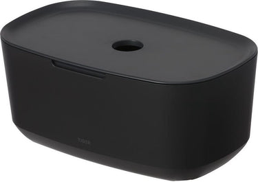 Tiger tess - opbergbox met deksel - zwart antraciet