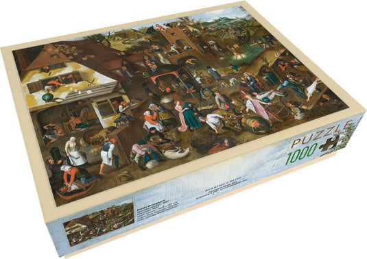 Bekking blitz - puzzel - 1.000 stukjes – kunst – spreekwoorden - pieter brueghel ll