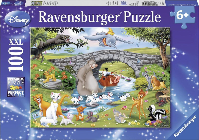 Load image into Gallery viewer, Ravensburger puzzel disney familie animal friends - legpuzzel - 100 stukjes
