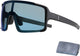 Bbb cycling fietsbril heren en dames - fiets zonnebril met grote lens voor 100% uv bescherming - duurzame sportbril full frame - mat zwart blauw - chester bsg-69
