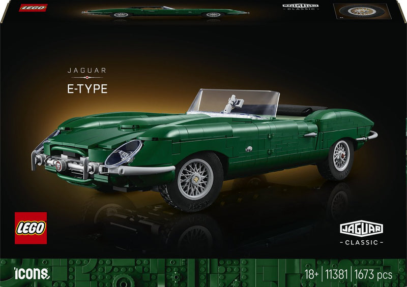 Load image into Gallery viewer, Lego icons jaguar e-type - klassieke sportwagen auto - 11381
