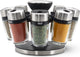 Cole mason cambridge kruidenrek - 8-delige set - compact - glazen potjes - rvs-look - georganiseerd koken