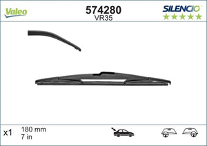 Valeo - silencio vr35 achterwisser - 18cm (1x)