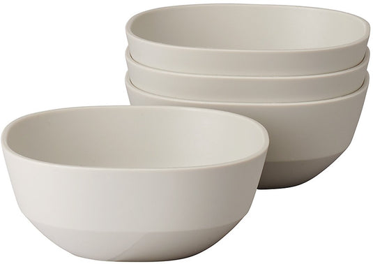 Mepal serveerschaal silueta - 4x 250 ml - saladeschaal - nordic white