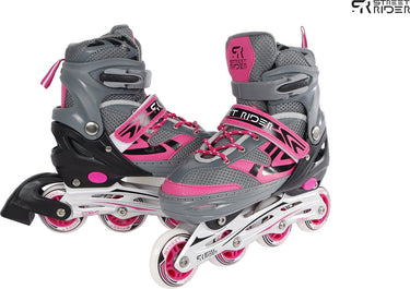 Street rider skeelers roze grijs, maat 33-36