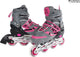 Street rider skeelers roze grijs, maat 33-36
