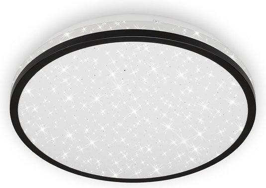 Briloner acorus - led plafonniére - plafondlamp - 3403- 015 - sterrenhemel-effect - neutraal wit 4000k - 12w - 1200 lm - ip20 - 25.000 uren - ø28 x 7 cm