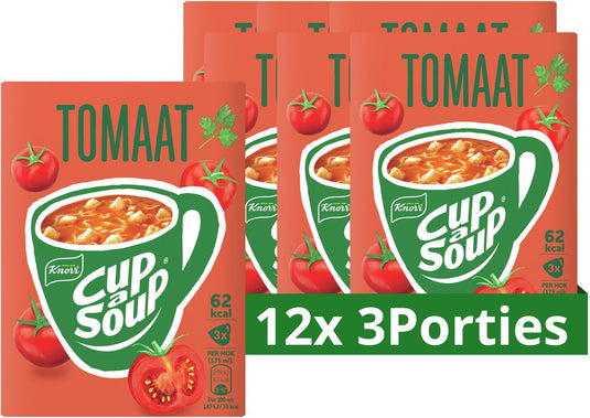 Knorr cup a soup - tomaat - zonder toegevoegde smaakversterkers en conserveermiddelen - 36 porties