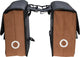 Willex - dubbele canvas bisonyl tas - 46 liter - universele bevestiging - zwart bruin
