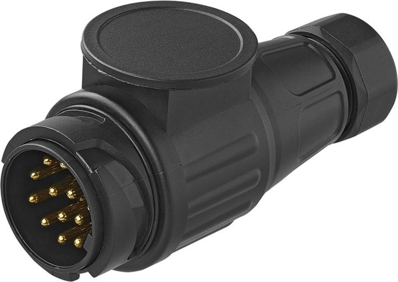 Load image into Gallery viewer, Proplus 13-polige stekker - bajonetsluiting - pvc - zwart
