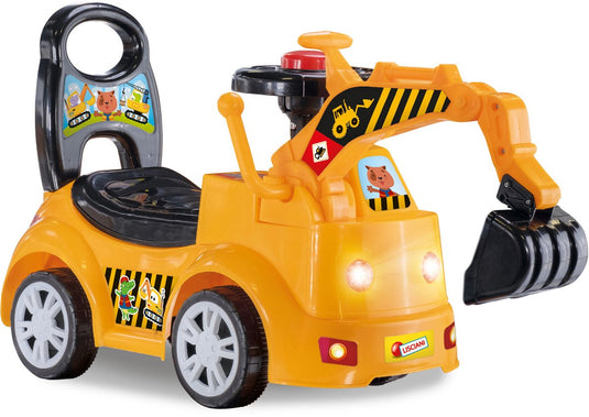 Lisciani carotina baby ride on bulldozer