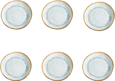 Medard de noblat - shadow aqua - dessertbord 20.5 cm - 6 delig - stoneware