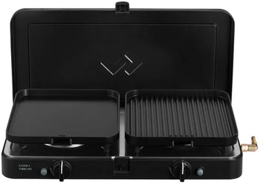 Cadac dometic 2 cook turbo ffd deluxe – lichtgewicht 2-pits kooktoestel – turbobranders – incl. grill- bakplaat