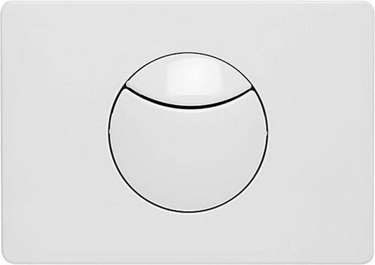 Plieger donau bedieningspaneel – bedieningspaneel toilet – 2 knoppen rond – bedieningspaneel wit