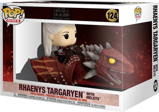 Funko pop rides: house of the dragon - rhaenys targaryen with meleys pop