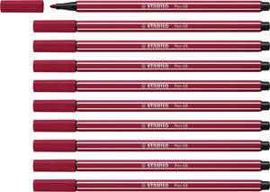 Stabilo pen 68 - premium viltstift - heide paars - doos 10 stuks
