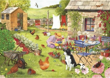 House of puzzles legpuzzel grandma's garden 500 xl stukjes karton.