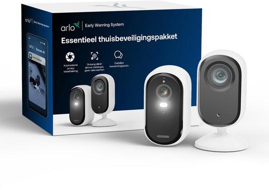 Arlo essential3 set - beveiliging set voor buiten binnen, 2-cam (2k)