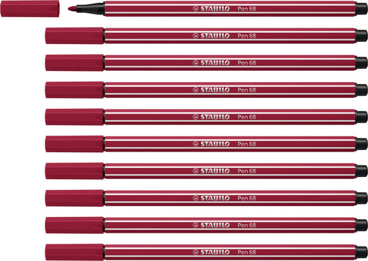 Stabilo pen 68 - premium viltstift - heide paars - doos 10 stuks