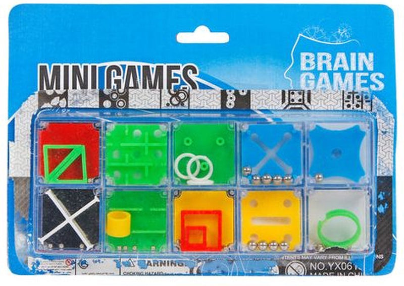 Load image into Gallery viewer, Brain games mini puzzels 10 stuks
